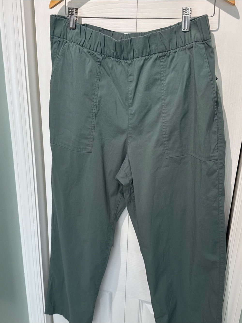 GAP Olive Green Elastic-Waist Track Pants